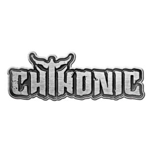 Chthonic Logo Die-Cast Relief Pin Badge