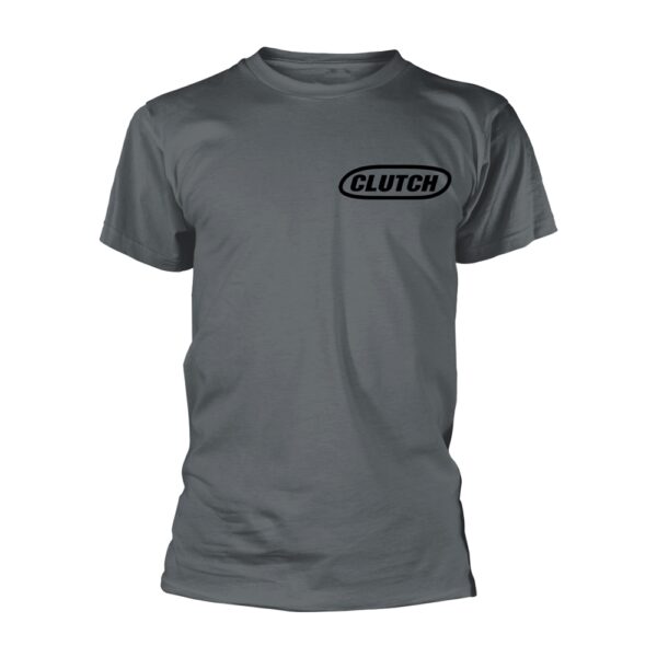 Clutch - Classic Logo (black/grey) T-Shirt