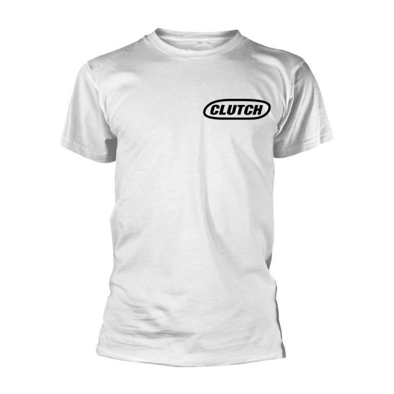Clutch – Classic Logo (black/white) T-Shirt