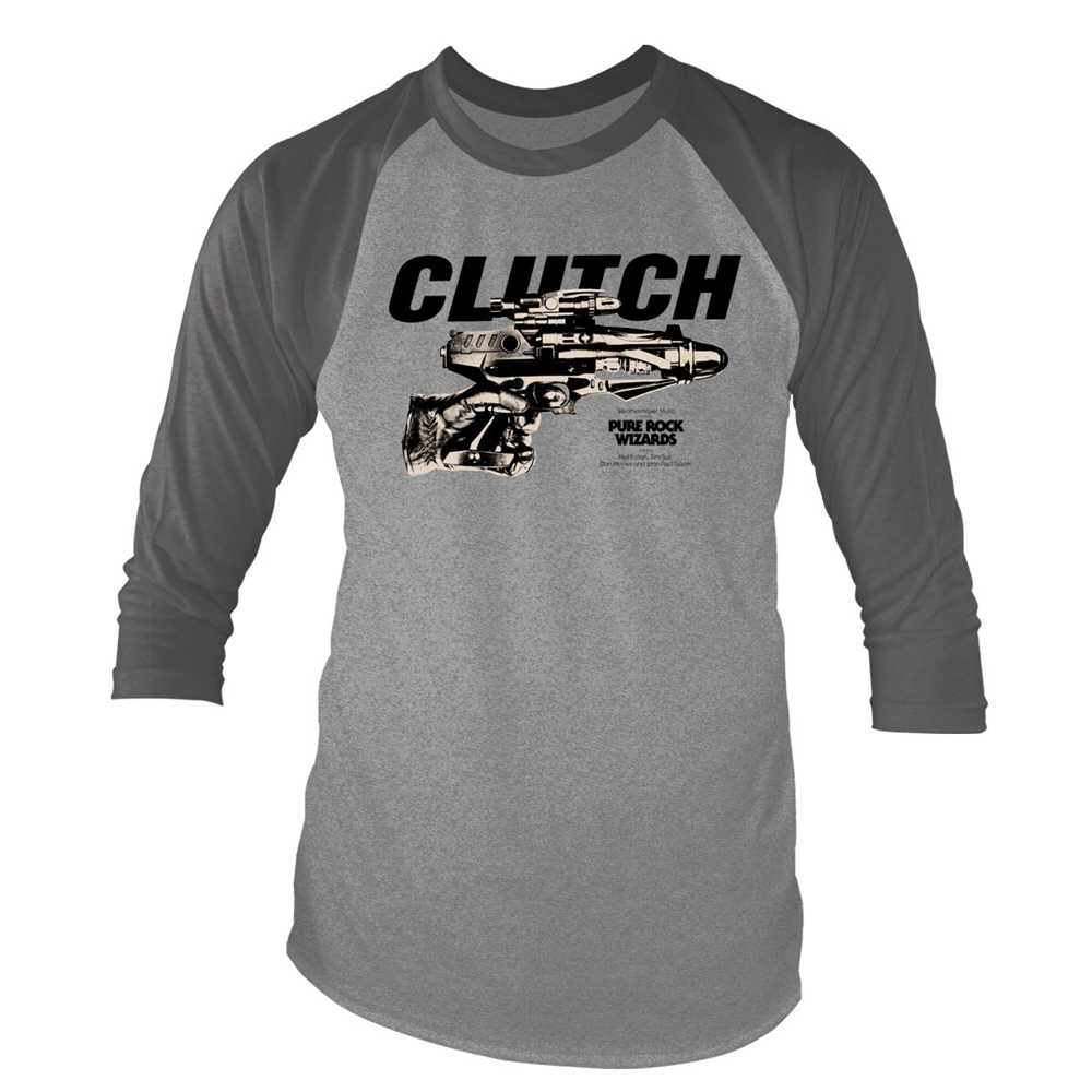 Clutch – Pure Rock Wizards 3/4 Sleeve Baseball T-Shirt