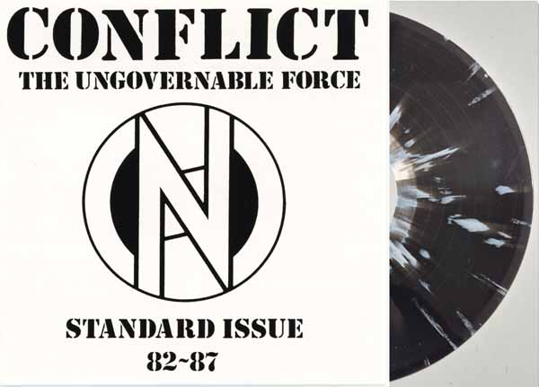 Conflict – STANDARD ISSUE PART 1 – 82-87 (BLACK WITH WHITE SPLATTERS) Vinyl LP