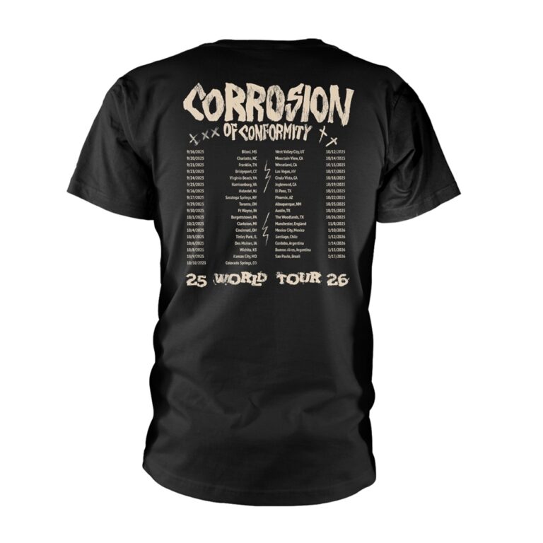 Corrosion Of Conformity – Forever Amplified Tour 2025 Front / Back Print T-Shirt