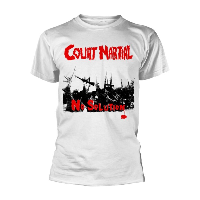 Court Martial – No Solution (white) T-Shirt