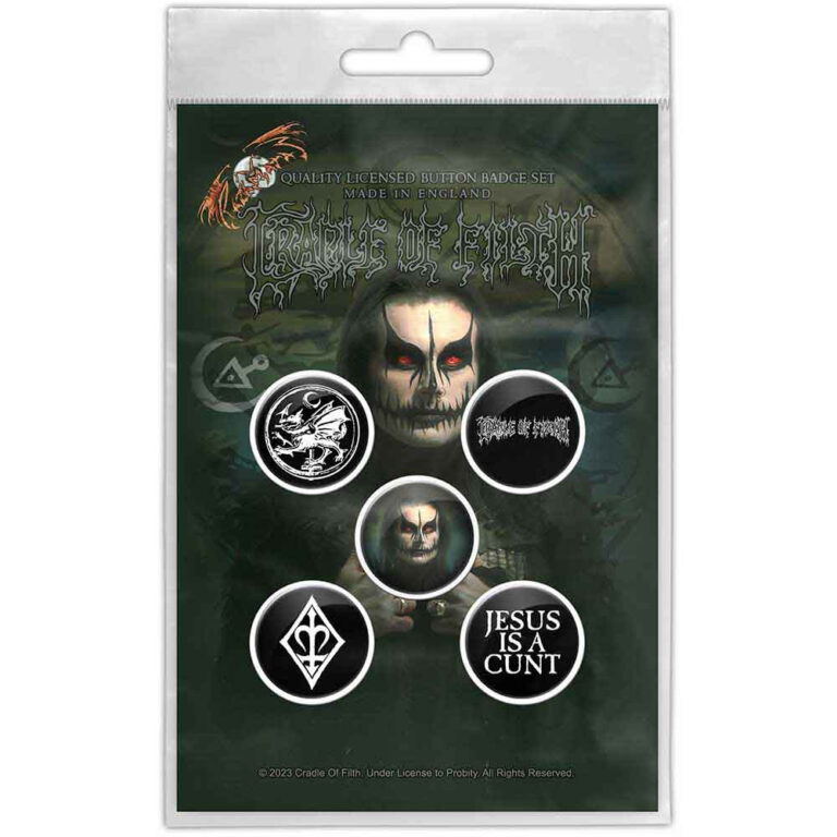 Cradle Of Filth Hammer Of The Witches/Dani Badge Pack