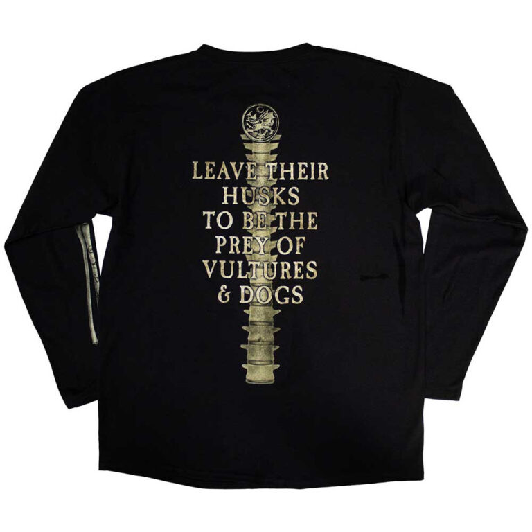 Cradle Of Filth Skeleton Black Back & Sleeve Print Long Sleeve T-Shirt