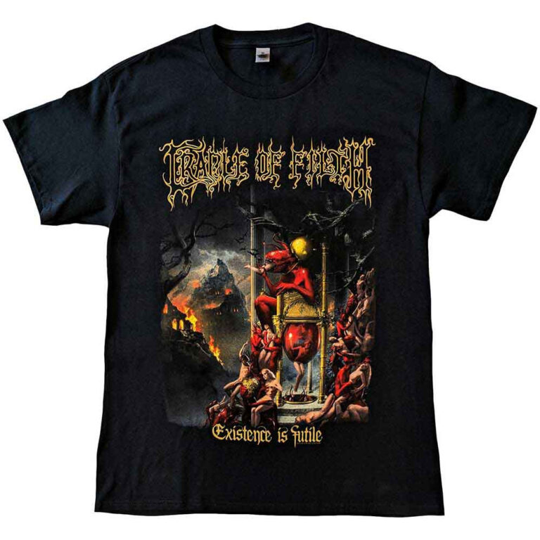 Cradle Of Filth Existence is Futile Black Back Print T-Shirt