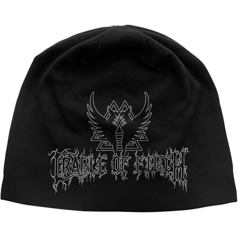 Cradle Of Filth Unisex Valkyrie Sigil JD Print Black Beanie Hat