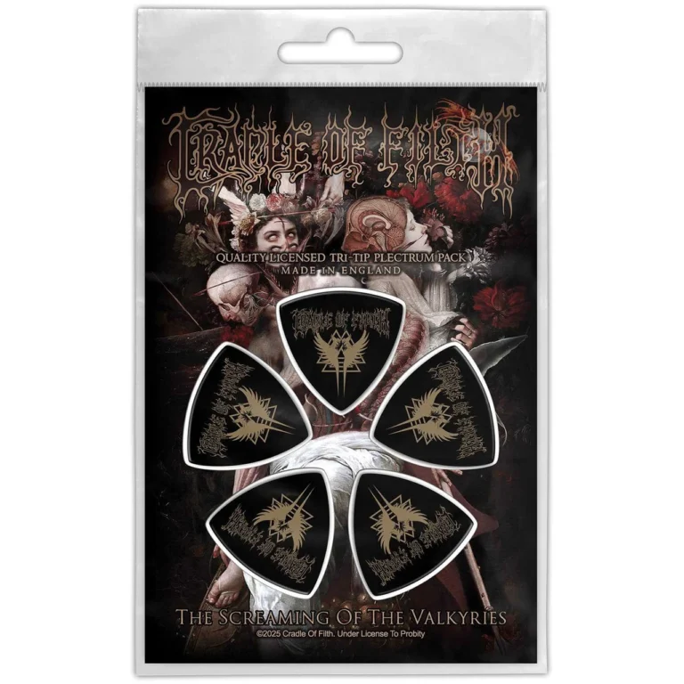 Cradle Of Filth Tri-Tip Screaming Of The Valkyries Plectrum Pack
