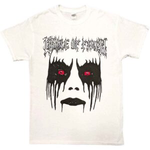 Cradle Of Filth Dani Make Up White Back Print T-Shirt