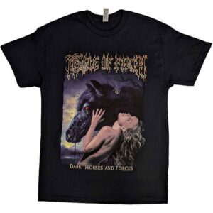 Cradle Of Filth Dark Horses Black Back Print T-Shirt