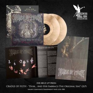 Cradle Of Filth - DUSK AND HER EMBRACE (THE ORIGINAL SIN)(2LP GALAXY CLEAR/BLACK TRANSPARENT) Vinyl Double Album