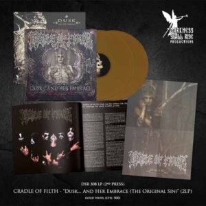Cradle Of Filth - DUSK AND HER EMBRACE (THE ORIGINAL SIN)(2LP GOLD VINYL) Vinyl Double Album