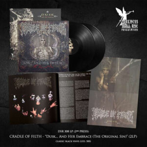 Cradle Of Filth - DUSK AND HER EMBRACE (THE ORIGINAL SIN) (2ND PRESS BLACK VINYL) Vinyl Double Album