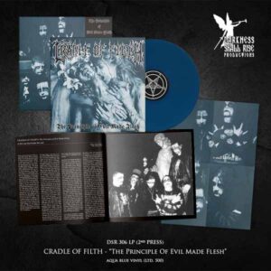 Cradle Of Filth - THE PRINCIPLE OF EVIL MADE FLESH (AQUA BLUE VINYL) Vinyl LP