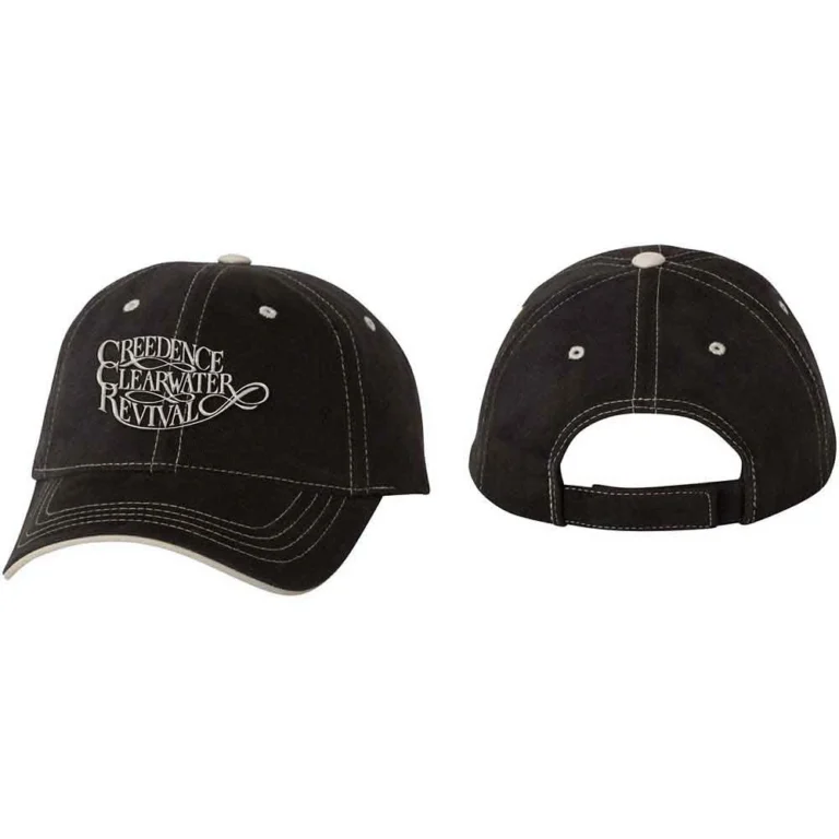 Creedence Clearwater Revival Logo Black Baseball Cap
