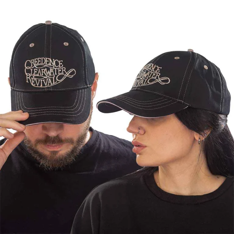 Creedence Clearwater Revival Logo Black Baseball Cap