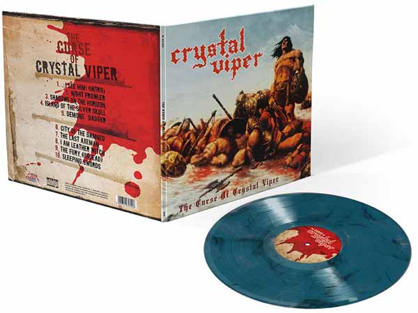 Crystal Viper – THE CURSE OF CRYSTAL VIPER (BLUE TRANSPARENT WHITE/BLACK MARBLE) Vinyl LP