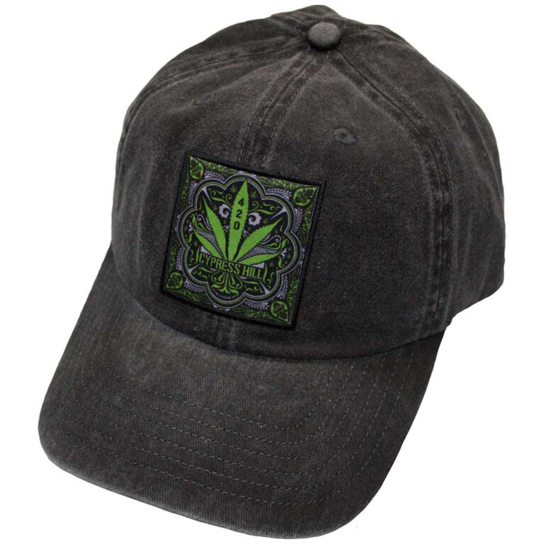 Cypress Hill 420 Leaf Charcoal Grey Baseball Cap
