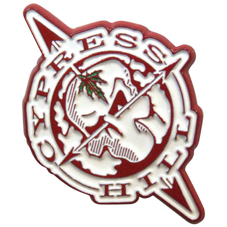 Cypress Hill Skull Compass Pin Badge