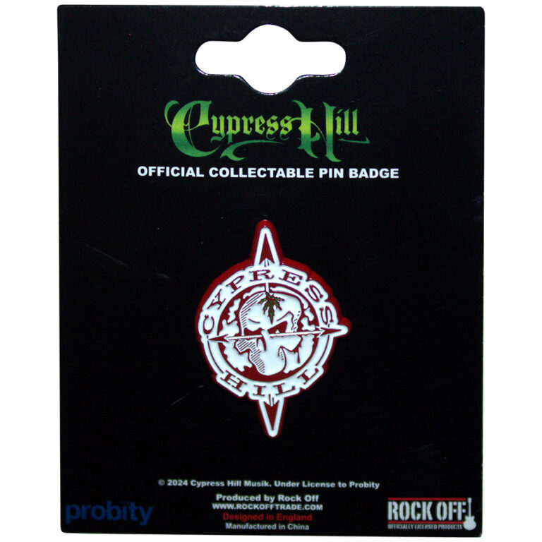 Cypress Hill Skull Compass Pin Badge