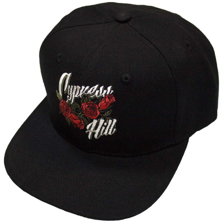 Cypress Hill Roses Logo Black Snapback Cap