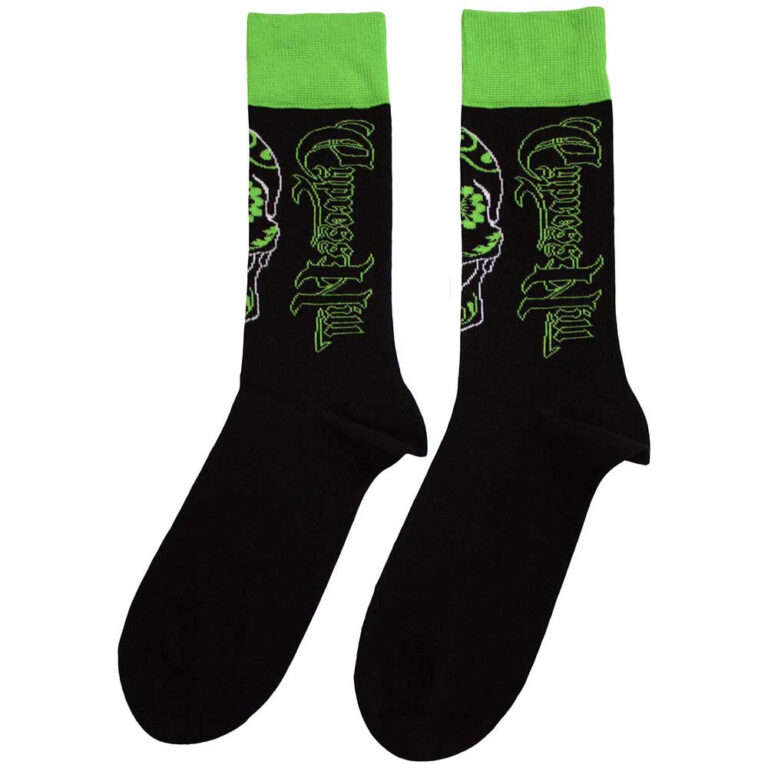 Cypress Hill Unisex Skull Black Socks
