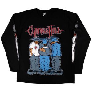 Cypress Hill Blunted Black Sleeve Print Long Sleeve T-Shirt
