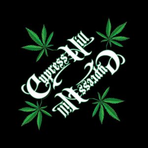 Cypress Hill Unisex Logo/Leaf Black Bandana