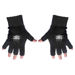 Darkthrone Logo Fingerless Gloves