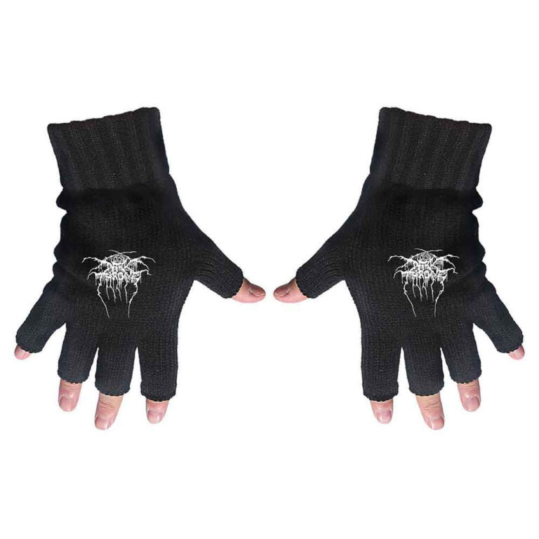 Darkthrone Logo Fingerless Gloves