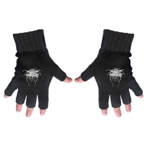 Darkthrone Unisex Logo Black Fingerless Gloves