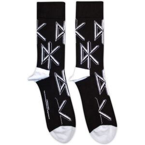 Dead Kennedys Unisex DK Logo Repeat Black UK Size 7 - 11 Ankle Socks