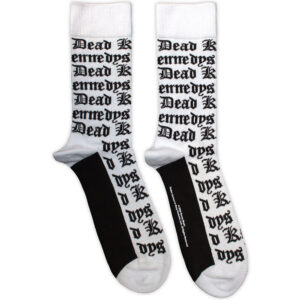 Dead Kennedys Unisex Gothic Logo Pattern White UK Size 7 - 11 Ankle Socks