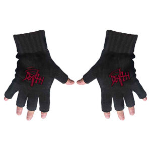 Death Logo Fingerless Gloves