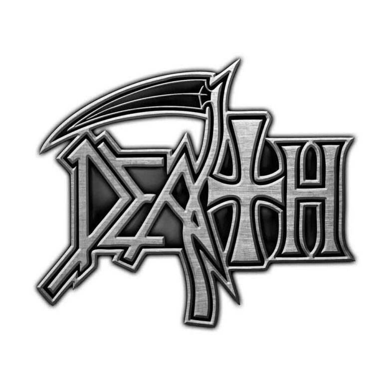Death Logo Pin Badge