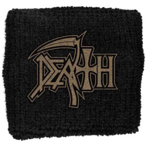 Death Embroidered Wristband: Logo Loose Embroidered Wristband