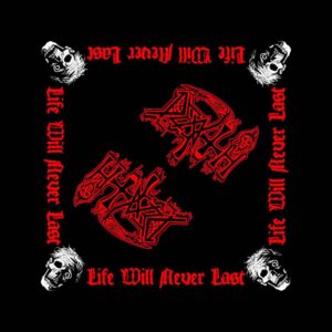 Death Unisex Life Will Never Last Black Bandana
