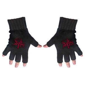 Death Unisex Logo Fingerless Gloves