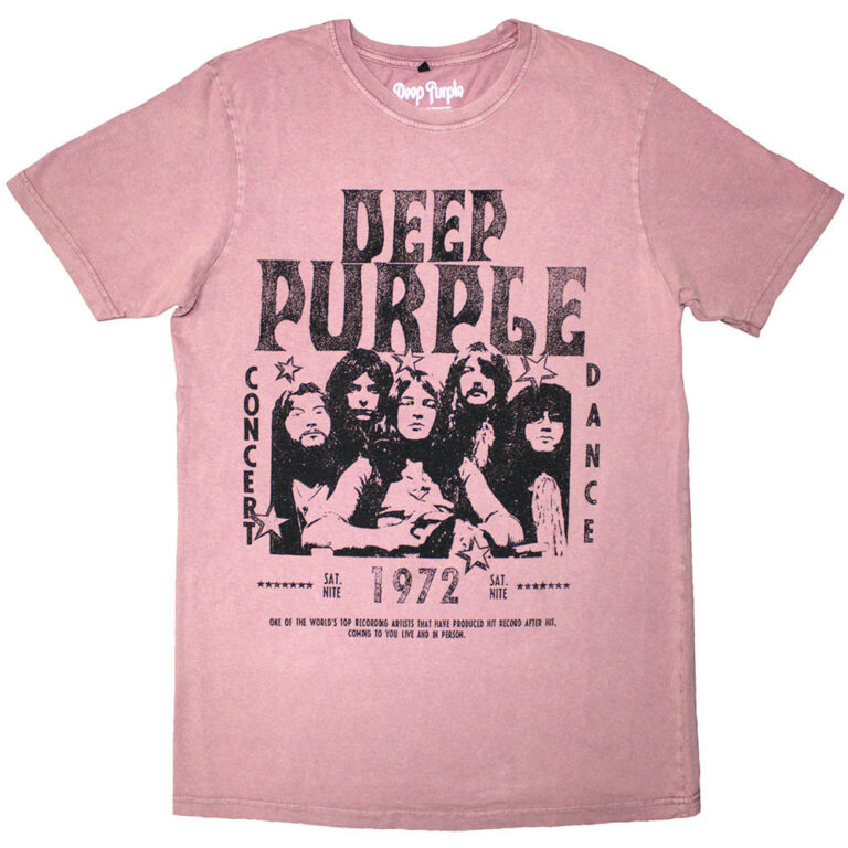 Deep Purple 1972 Concert (Kashmir Red) T-Shirt
