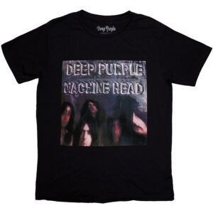 Deep Purple Machine Head Album Cover Black T-Shirt