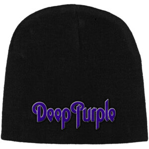 Deep Purple Unisex Logo Black Beanie Hat