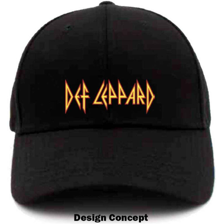Def Leppard Text Logo Baseball Cap