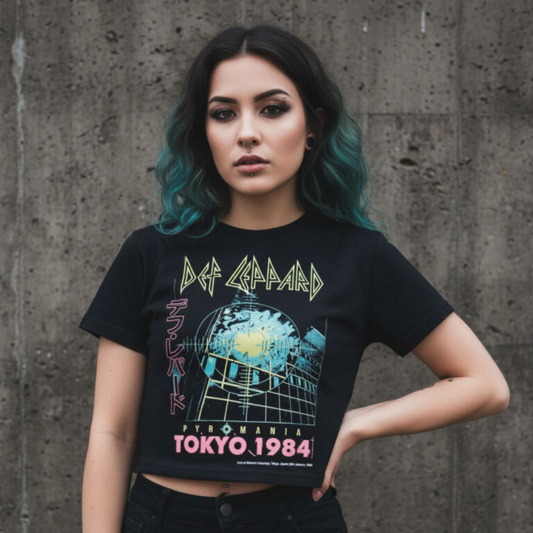Def Leppard Tokyo Ladies Crop Top
