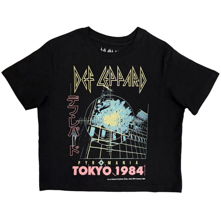 Def Leppard Tokyo Ladies Crop Top