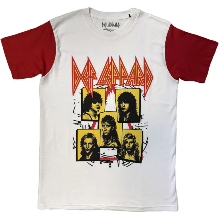 Def Leppard Band Frame Raglan T-Shirt