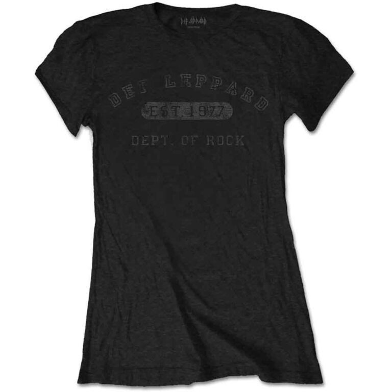 Def Leppard Collegiate Logo Ladies T-Shirt
