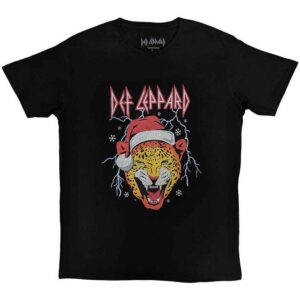 Def Leppard Holiday Leppard Black T-Shirt