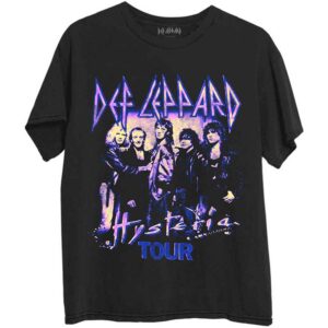 Def Leppard Hysteria Tour Black T-Shirt