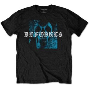 Deftones Static Skull Black Back Print T-Shirt
