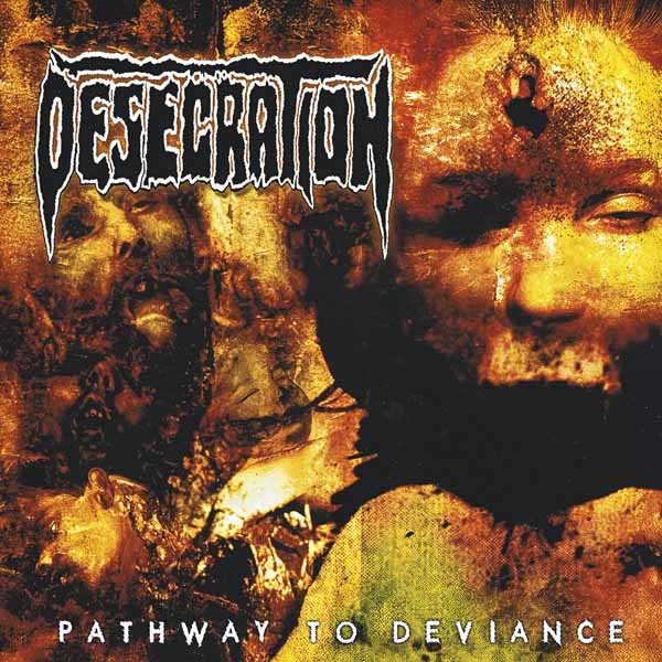 Desecration – PATHWAY TO DEVIANCE (12″ LP ON YELLOW VINYL W/ BLACK/RED SPLATTER – INSERT, OBI STRIP) Vinyl LP